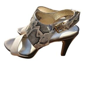 Anne Klein Stylish Snake Print Women's Heels Sandals Size 9.5 Medium
